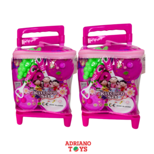 SET DE COCINA C/COCHE ROSA