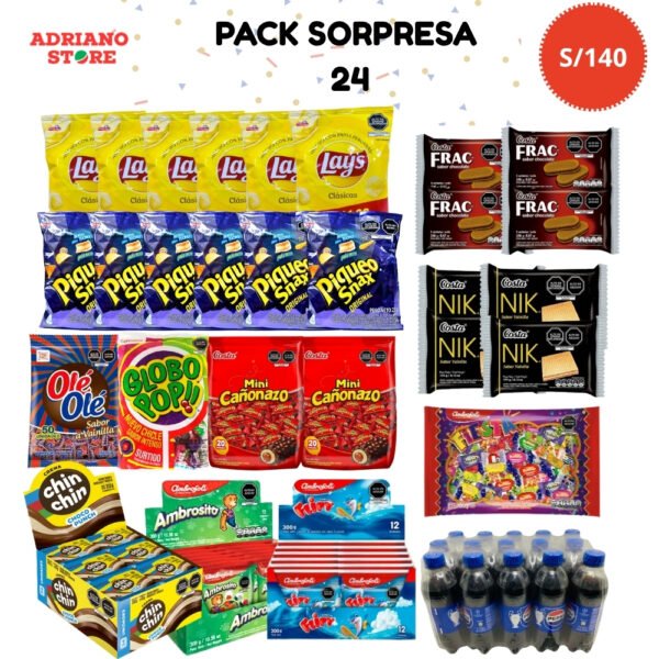 COMBO SORPRESA PARA 24 NIÑOS
