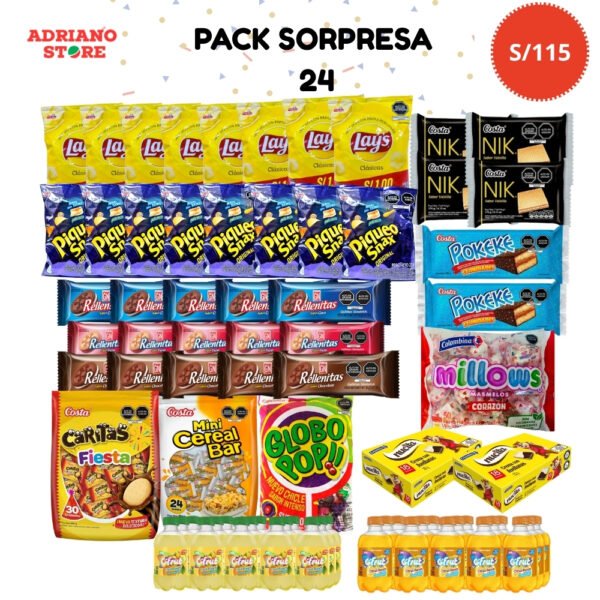 COMBO SORPRESA PARA 24 NIÑOS