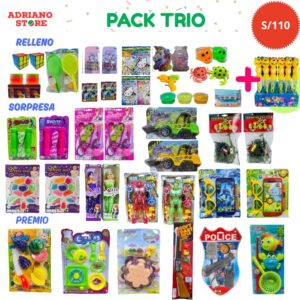 PACK TRIO + 1 CJA DE BURBUJA CH X24
