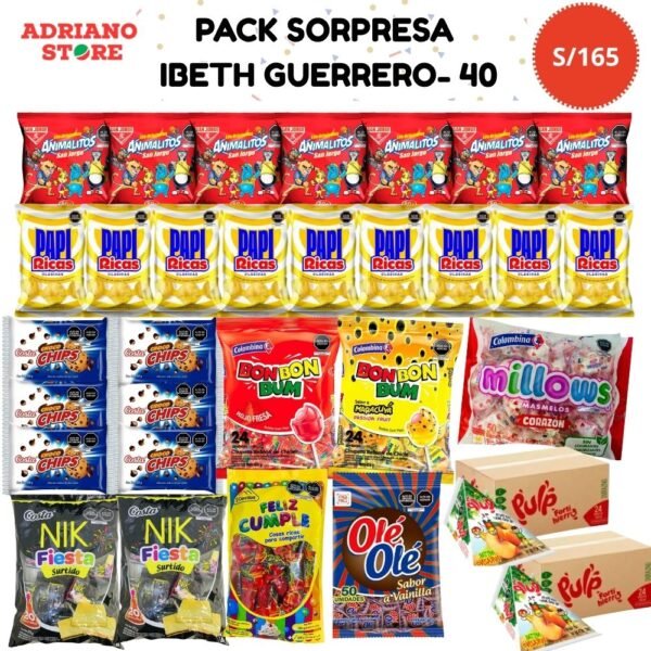 COMBO SORPRESA PARA 40 NIÑOS