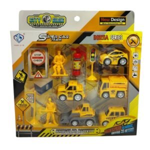 SET CARROS CONSTRUCCION C/SEÑALES DE TRANSITO