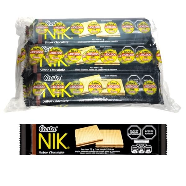 WAFER NIK CHOCOLATE 72GR SIX PACK