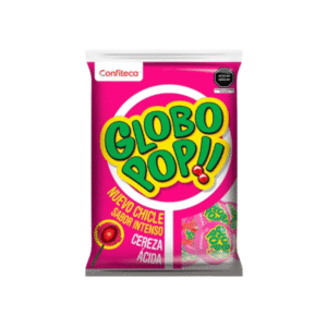 CHUPETIN GLOBO POP CEREZA ACIDA X24UND