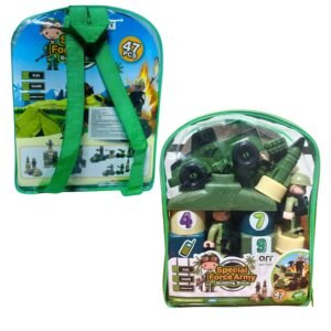 PLAYGO MILITAR MOCHILA DE 47PCS