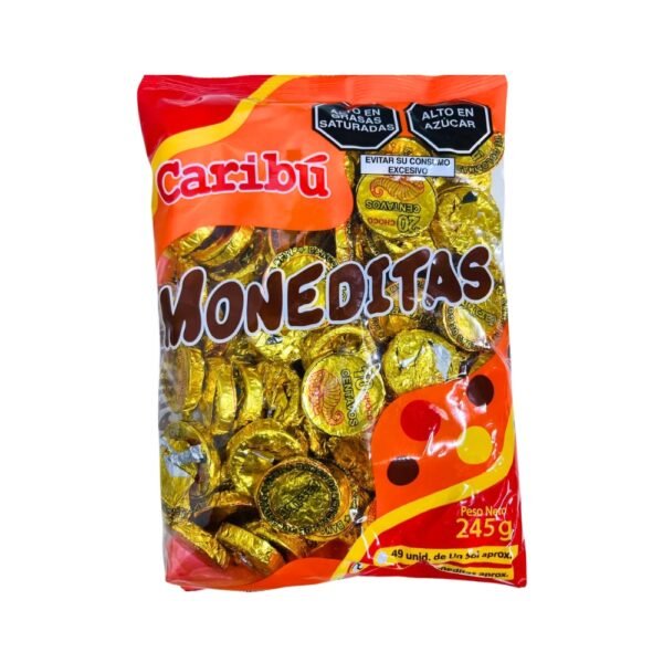 MONEDITAS CARIBU 245G X110UND - Imagen 2