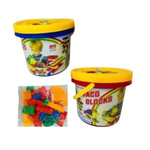 BALDE PLAYGO DE  BLOQUES DE CONSTRUCCION 33 PIEZAS