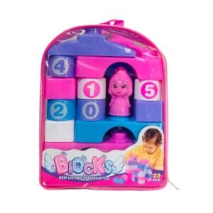 BLOQUE ROSADO 23PCS MOCHILA