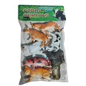 ANIMALES DE GRANJA C/GATO X8PCS